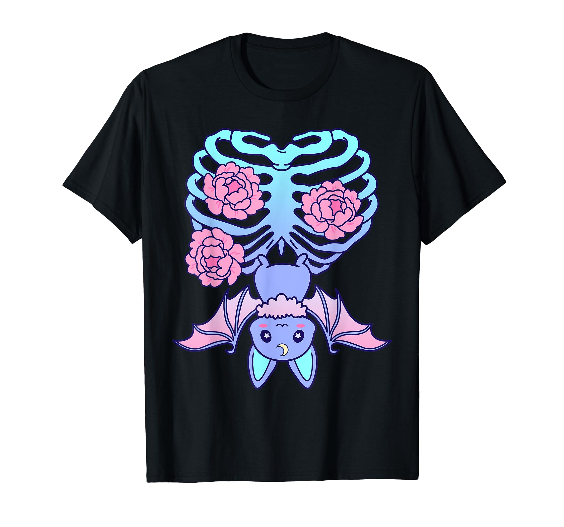 Kawaii Pastel Goth Creepy Bat Vaporwave T-Shirt - Streetwear Style Unisex - T-Shirt, Sweatshirt, Hoodie