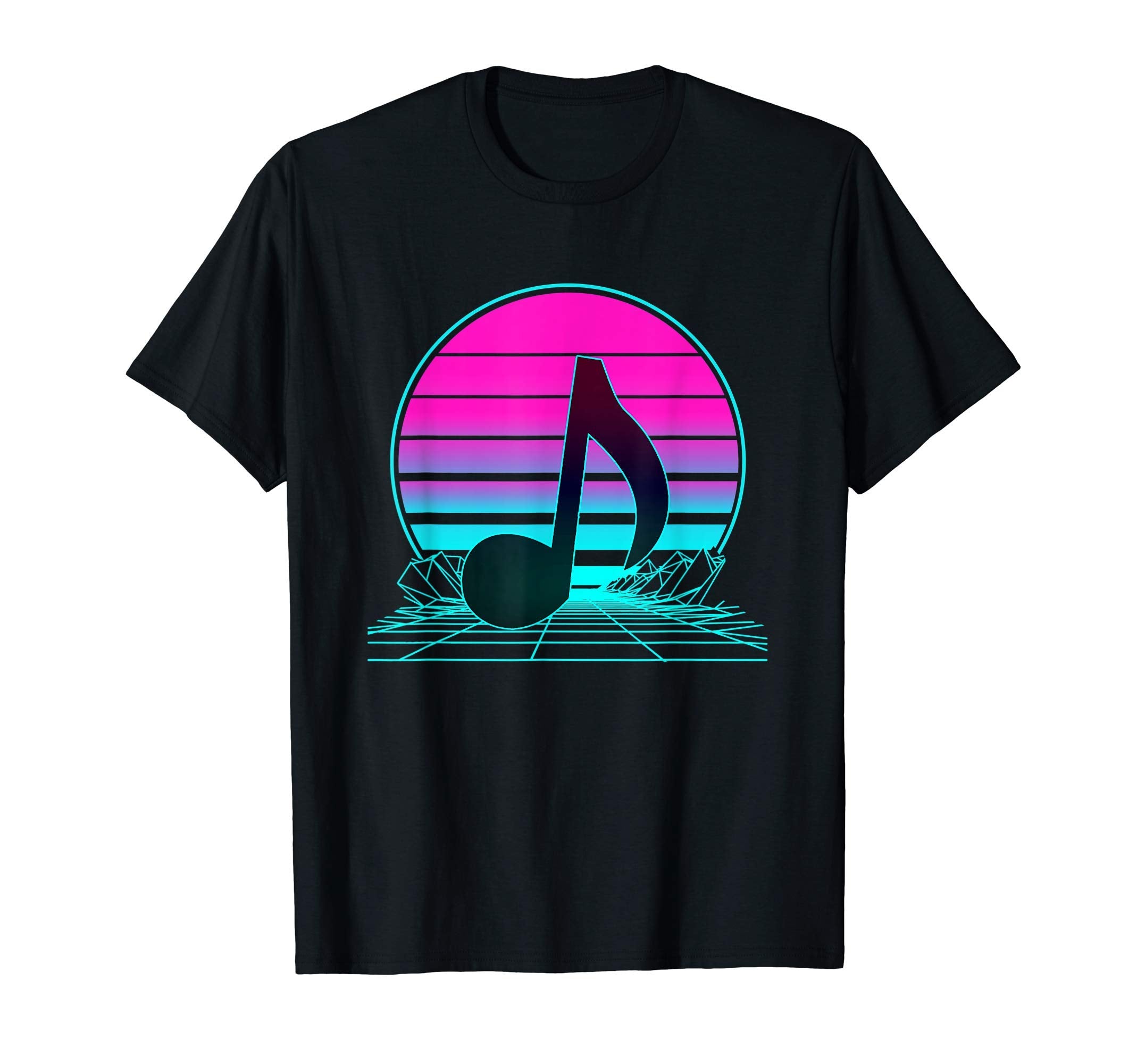 Sunset Music Note T-Shirt - Aesthetic Graphic for Adults - T-Shirt, Sweatshirt, Hoodie