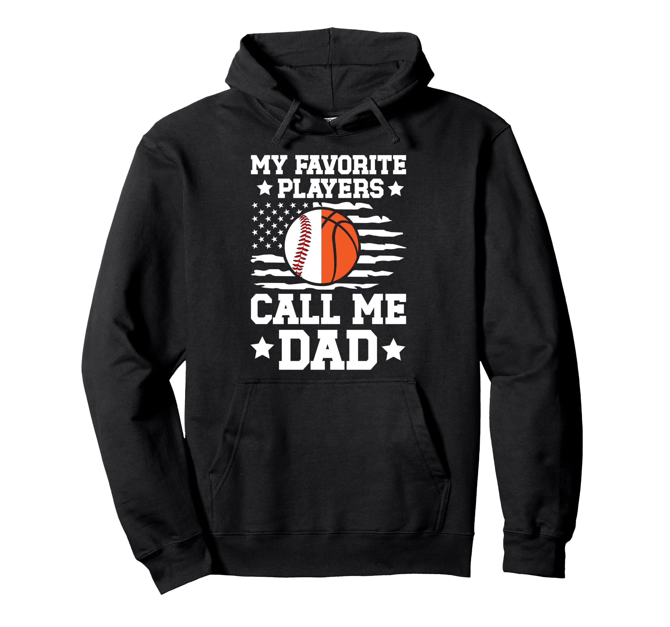 My Favorite Players Call Me Dad Baseball Hoodie - Minimalist Print Unisex - T-Shirt, Sweatshirt, Hoodie