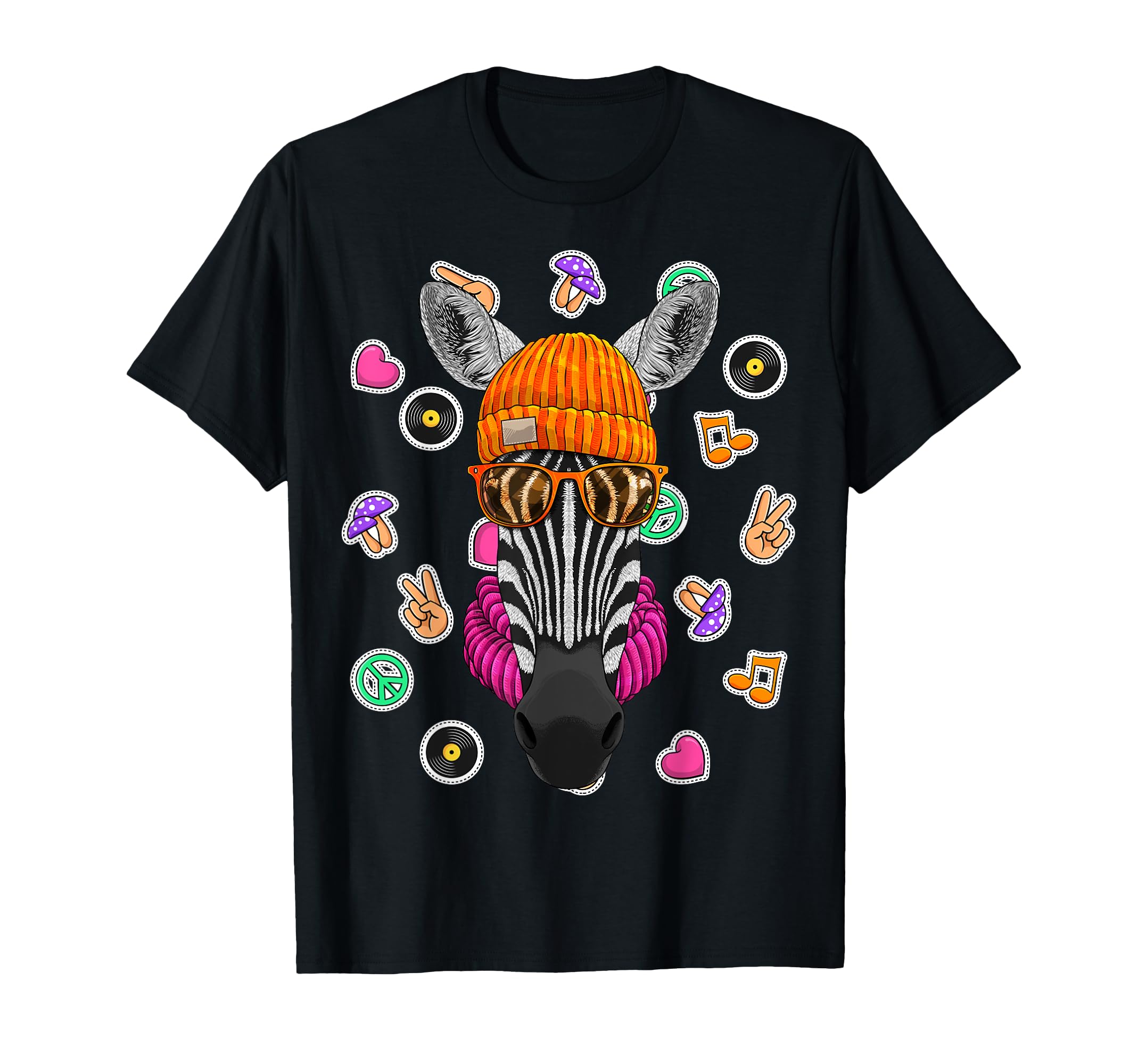 Hipster Zebra Geek Nerd Glasses Animal T-Shirt - Aesthetic Graphic Unisex - T-Shirt, Sweatshirt, Hoodie