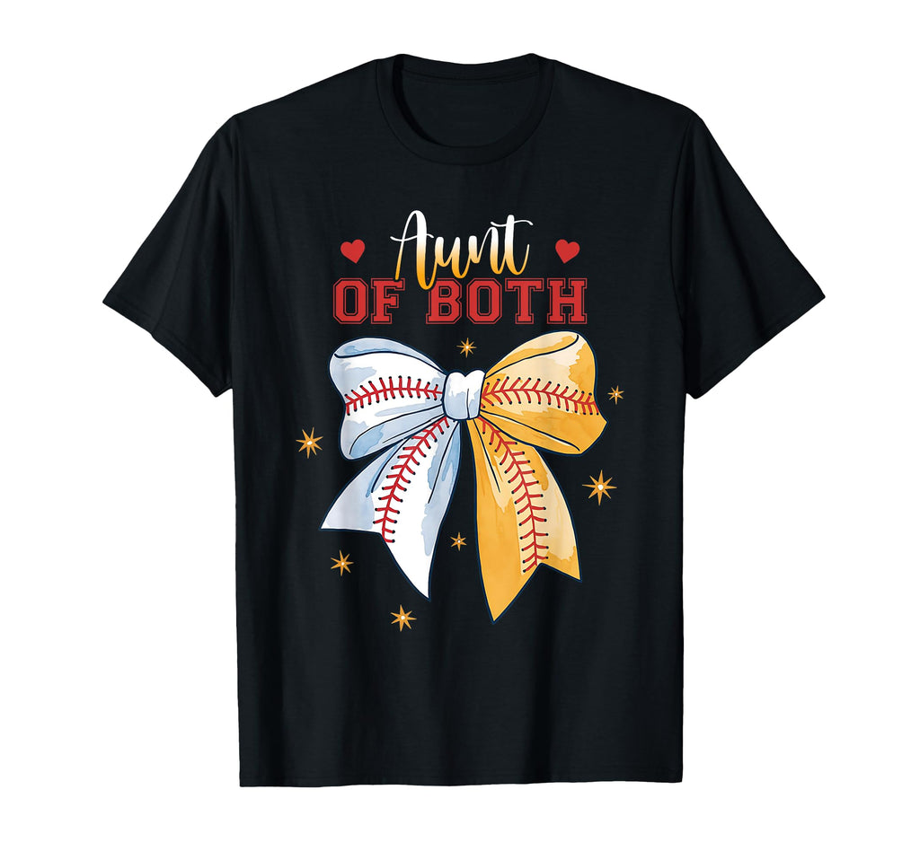 Aunt Both Baseball Softball T-Shirt - Aesthetic Graphic for Adults - T-Shirt, Sweatshirt, Hoodie