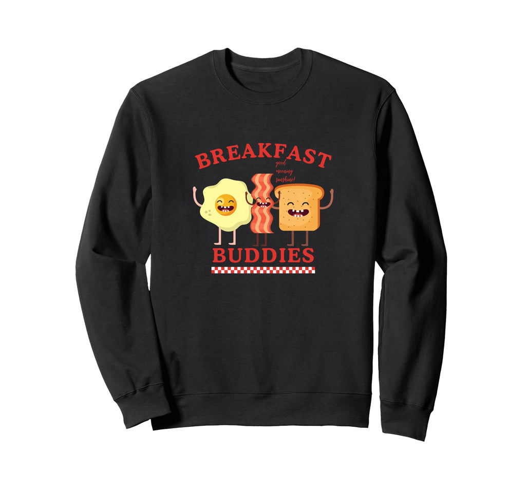 Breakfast Buddies Cartoon Sweatshirt - Casual Everyday Wear Unisex - T-Shirt, Sweatshirt, Hoodie