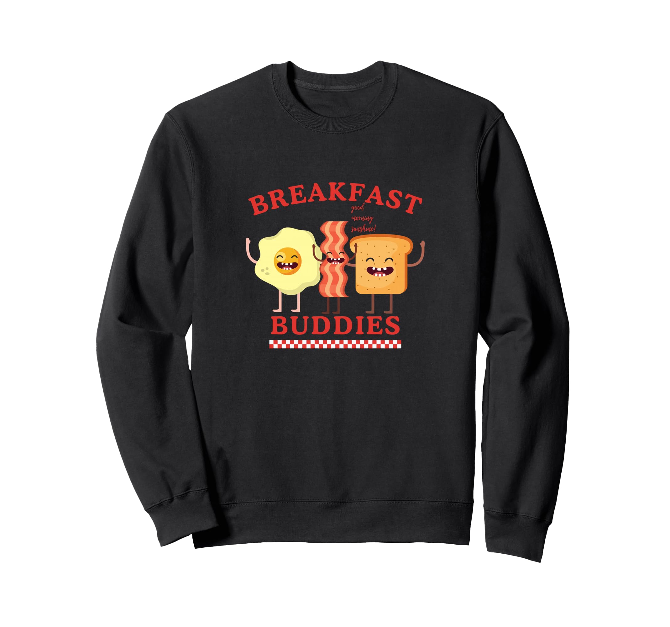 Breakfast Buddies Cartoon Sweatshirt - Casual Everyday Wear Unisex - T-Shirt, Sweatshirt, Hoodie