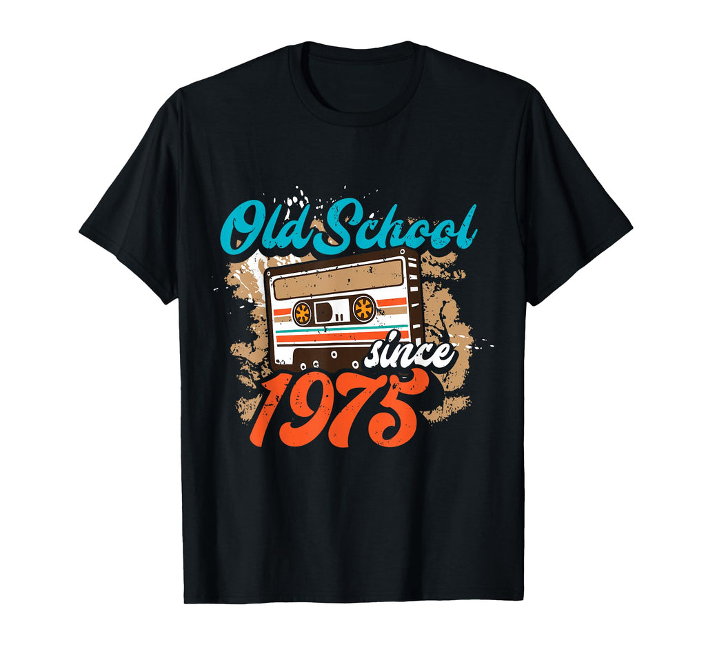 Old School Since 1975 51St Birthday T-Shirt - Custom Art Print for Adults - T-Shirt, Sweatshirt, Hoodie