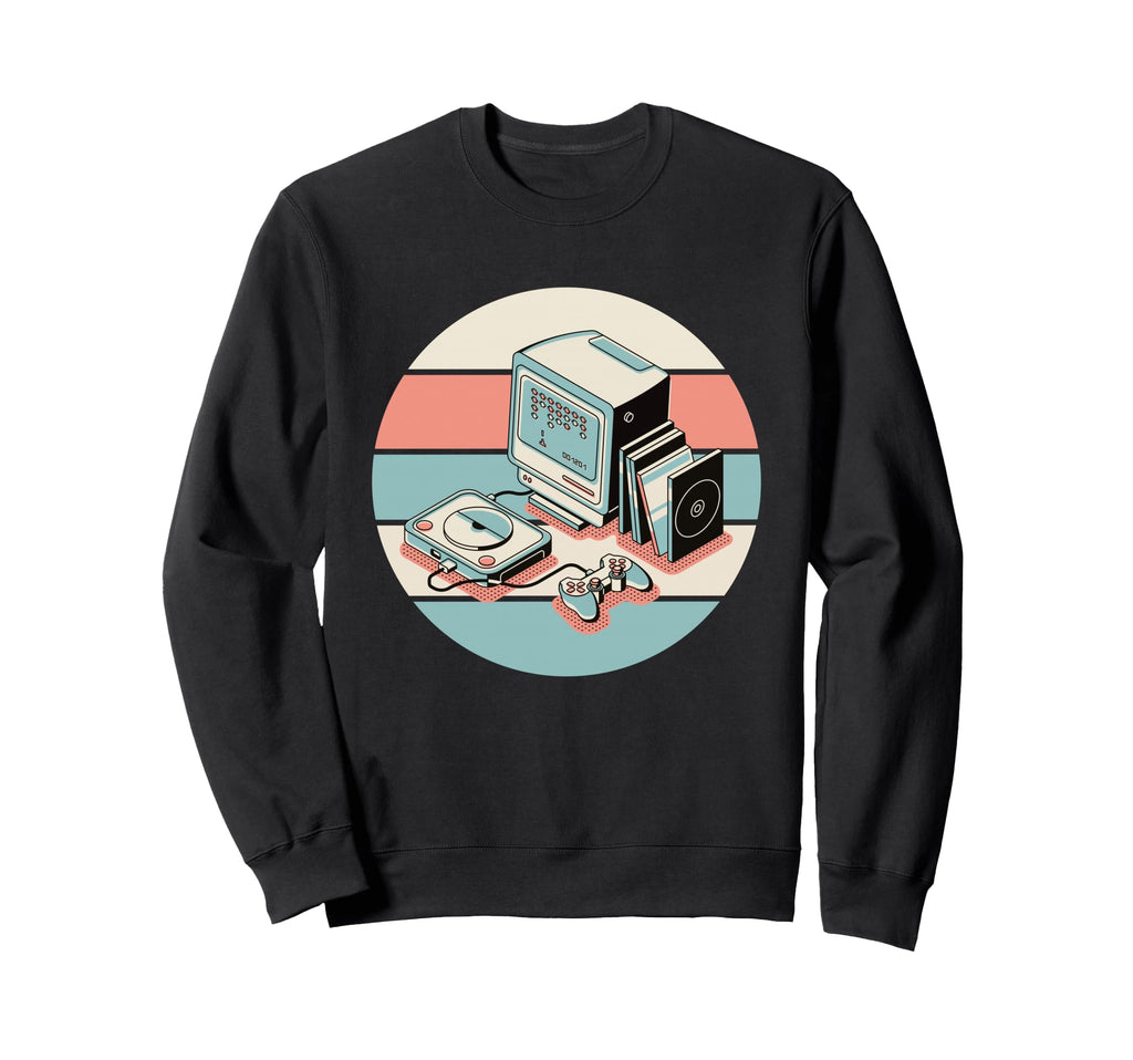 80S Gamer Arcade Machine Gaming Gift Sweatshirt - Fun Novelty Design Unisex - T-Shirt, Sweatshirt, Hoodie