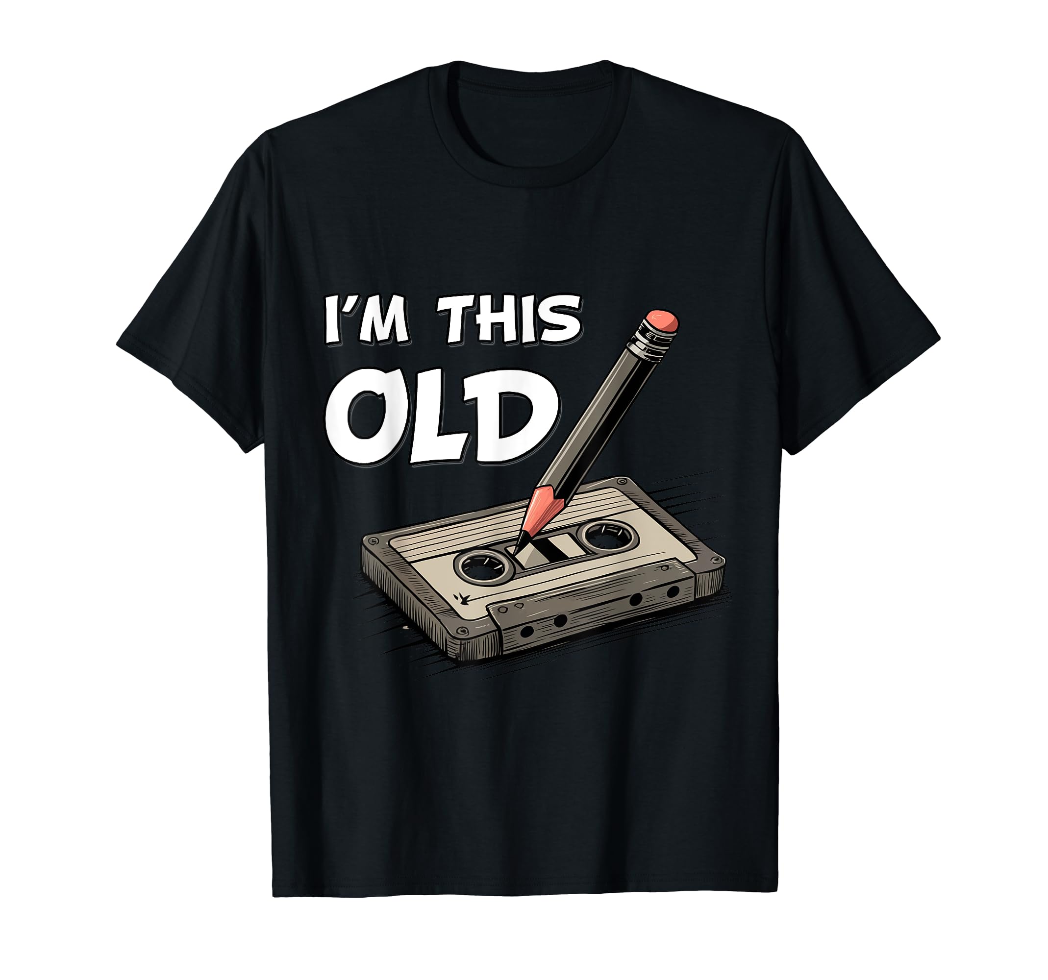 Im This Old Funny Birthday Cassette T-Shirt - Aesthetic Graphic for Adults - T-Shirt, Sweatshirt, Hoodie