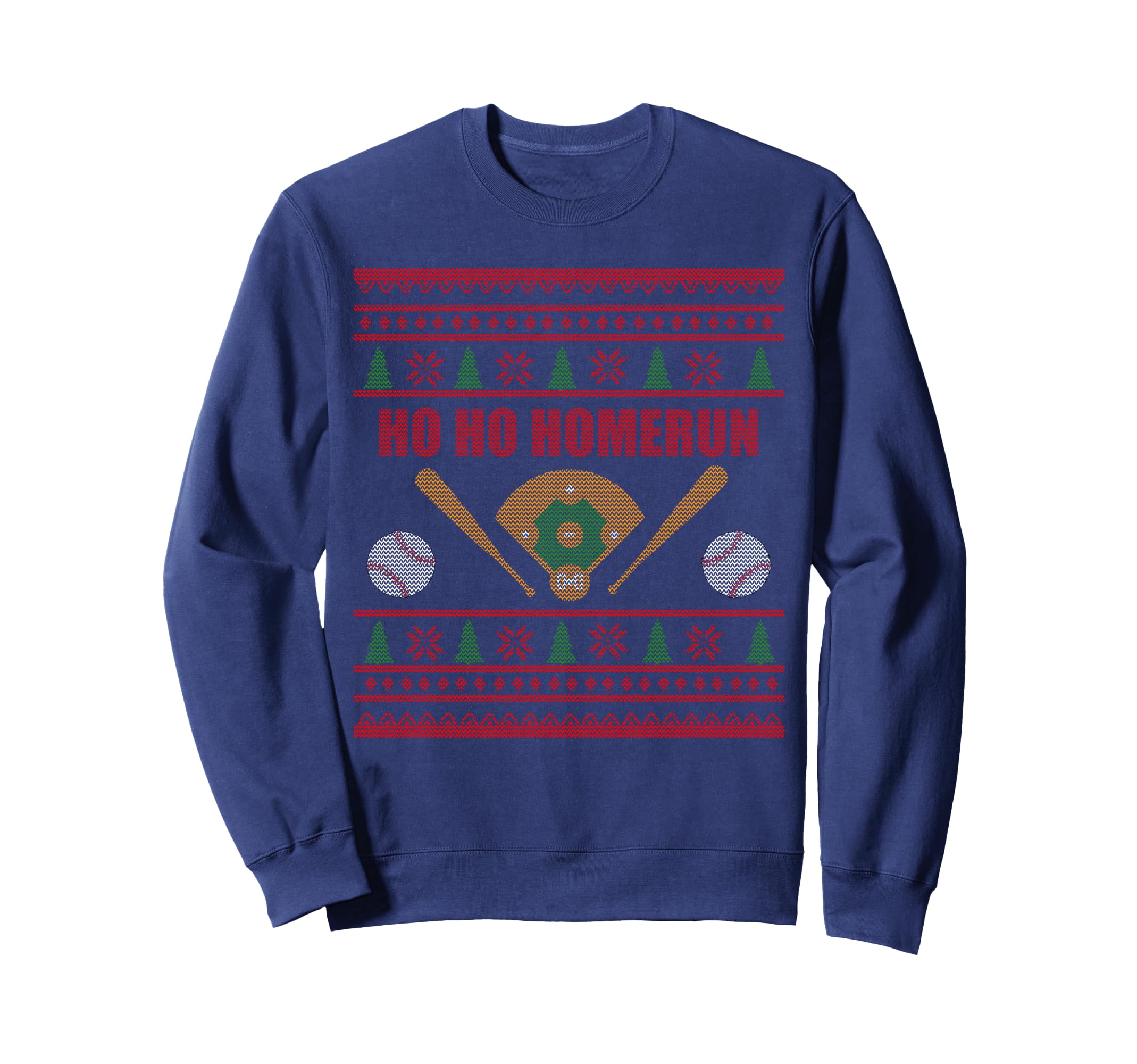 Ho Ho Homerun Funny Baseball Player Sweatshirt - Aesthetic Graphic Unisex - T-Shirt, Sweatshirt, Hoodie
