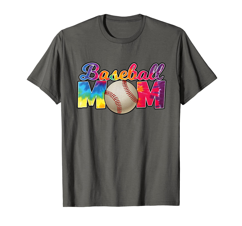 Baseball Mom Tie Dye Hippie Funny T-Shirt - Streetwear Style for Adults - T-Shirt, Sweatshirt, Hoodie