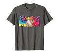 Baseball Mom Tie Dye Hippie Funny T-Shirt - Streetwear Style for Adults - T-Shirt, Sweatshirt, Hoodie