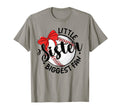 Baseball Little Sister Biggest Fan Bow T-Shirt - Minimalist Print Unisex - T-Shirt, Sweatshirt, Hoodie