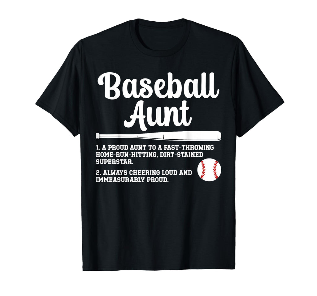 Baseball Aunt Baseball Player T-Shirt - Fun Novelty Design for Adults - T-Shirt, Sweatshirt, Hoodie