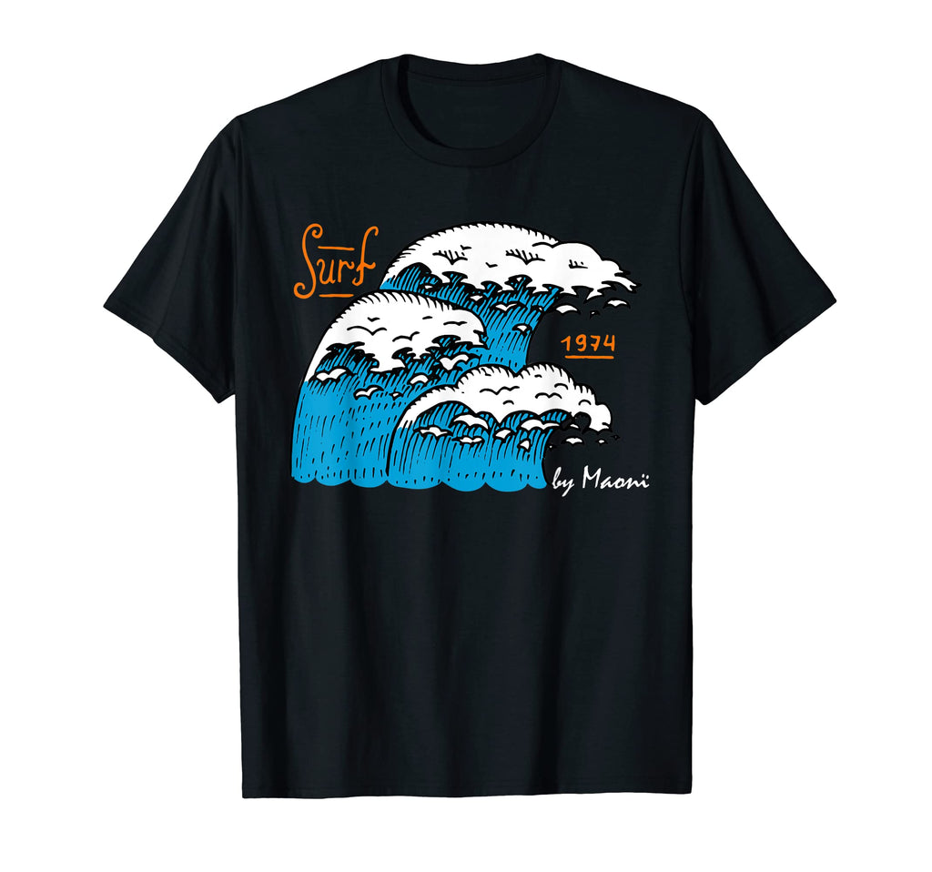 Welle Ocean 1974 Surf Club Palm Tree T-Shirt - Minimalist Print for Adults - T-Shirt, Sweatshirt, Hoodie