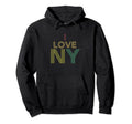 I Love Ny New York Bf Distressed Hoodie - Aesthetic Graphic Unisex - T-Shirt, Sweatshirt, Hoodie