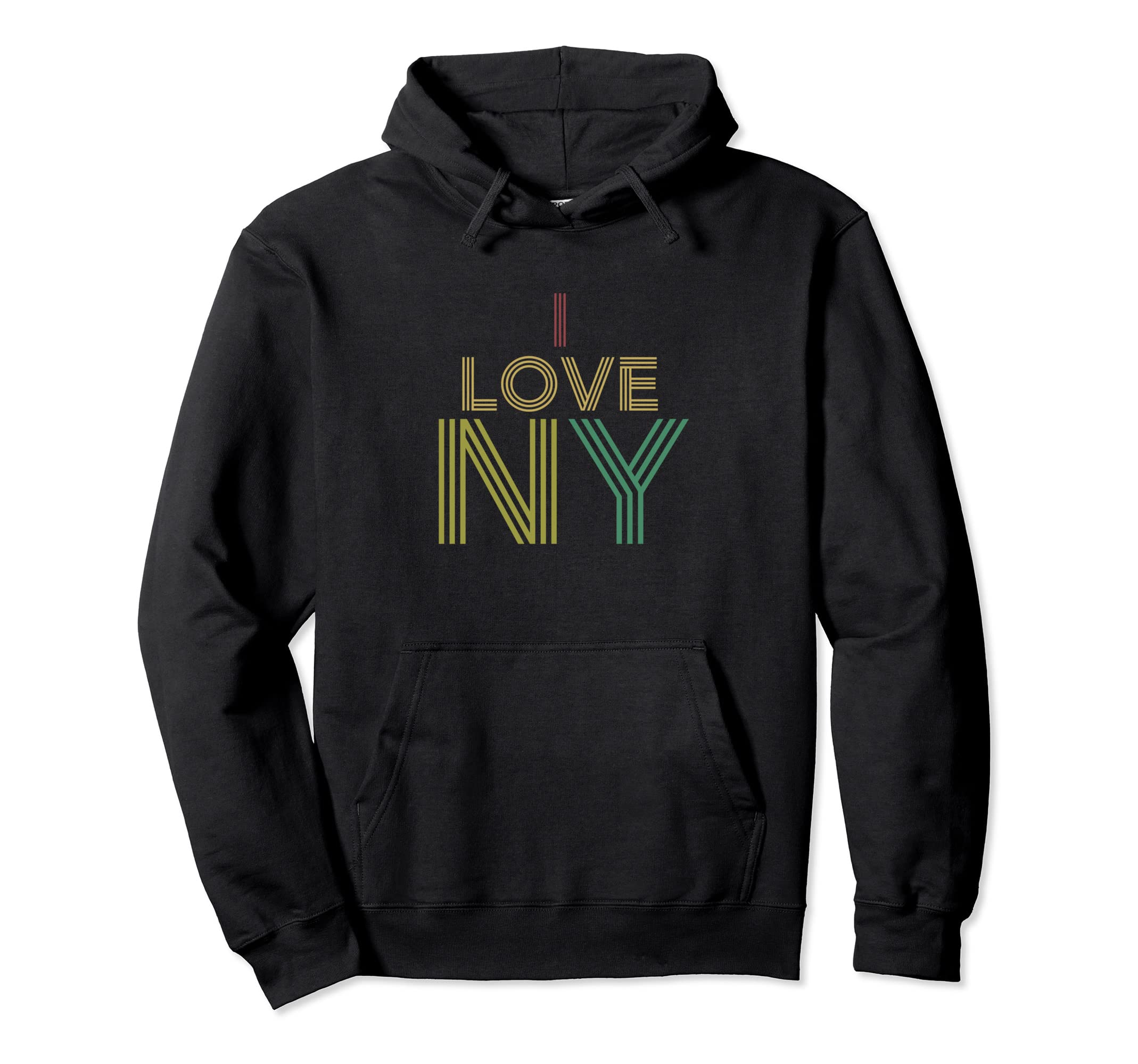 I Love Ny New York Bf Distressed Hoodie - Aesthetic Graphic Unisex - T-Shirt, Sweatshirt, Hoodie