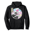 Surfing Wine Glass Kanagawa Wave Kawaii Hoodie - Custom Art Print Unisex - T-Shirt, Sweatshirt, Hoodie