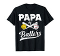 Papa Ballers Papa Baseball And Softball T-Shirt - Graphic Print for Adults - T-Shirt, Sweatshirt, Hoodie