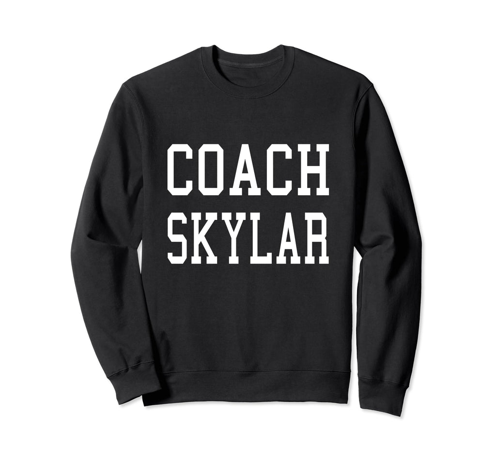 Coach Skylar Custom Football Sweatshirt - Minimalist Print Men Women - T-Shirt, Sweatshirt, Hoodie