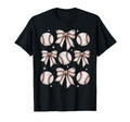 Baseball Coquette Bow Baseball Mom T-Shirt - Aesthetic Graphic for Adults - T-Shirt, Sweatshirt, Hoodie