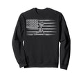 Baseball Us Flag Baseball Lover Sweatshirt - Casual Everyday Wear Unisex - T-Shirt, Sweatshirt, Hoodie