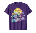 Softball Grandma Tie Dye Softball Lovers T-Shirt - Graphic Print Unisex - T-Shirt, Sweatshirt, Hoodie