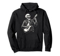 Funny Skeleton Playing Guitar Heavy Metal Hoodie - Custom Art Print Unisex - T-Shirt, Sweatshirt, Hoodie