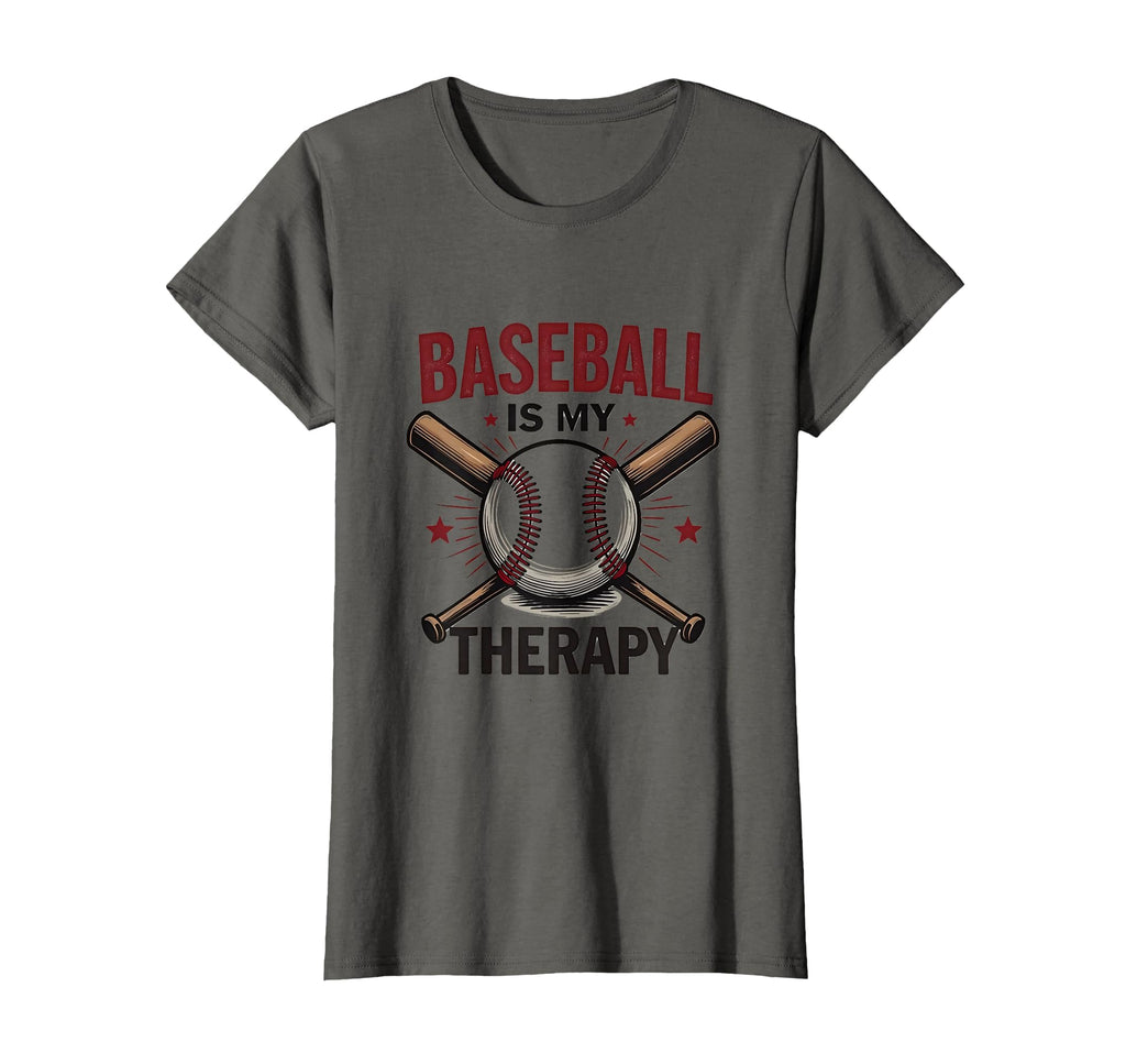 Baseball Is My Therapy Sports Aunt T-Shirt - Novelty Apparel Men Women - T-Shirt, Sweatshirt, Hoodie