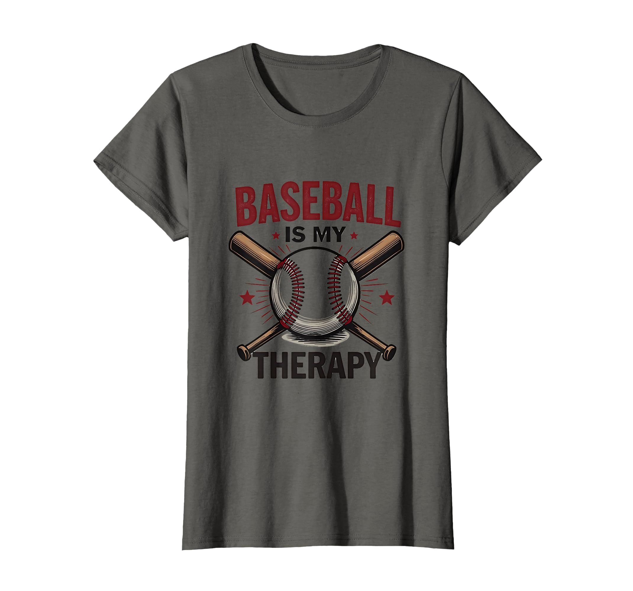 Baseball Is My Therapy Sports Aunt T-Shirt - Novelty Apparel Men Women - T-Shirt, Sweatshirt, Hoodie
