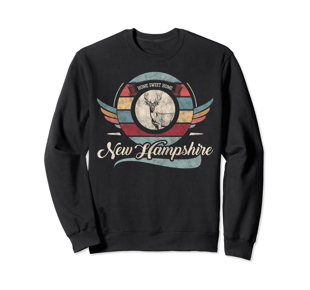 New Hampshire State Animal Deer Sweet Sweatshirt - Graphic Print Men Women - T-Shirt, Sweatshirt, Hoodie