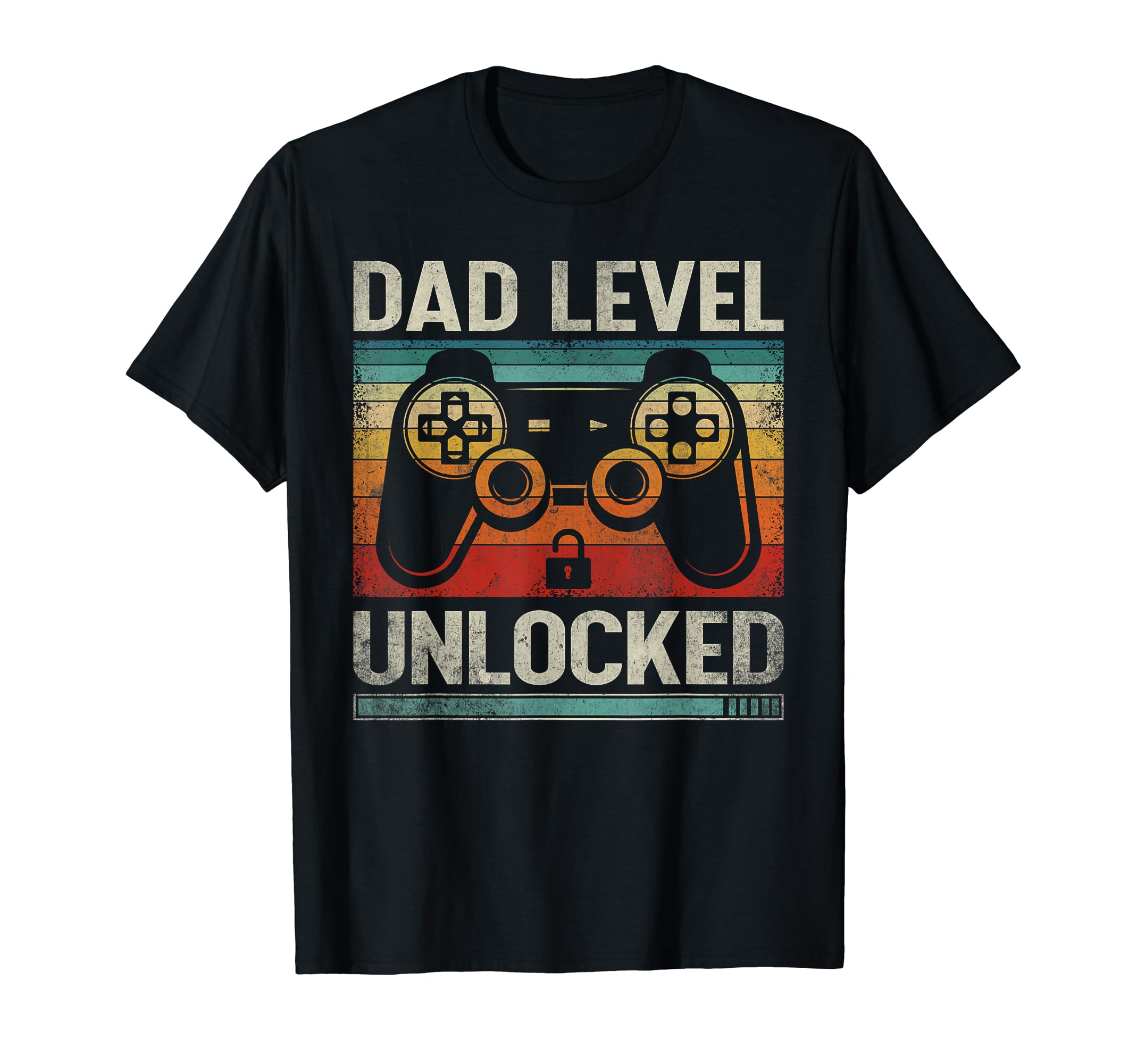 Dad Level Unlocked Gaming Gamer Fathers Day T-Shirt - Trendy Graphic Unisex - T-Shirt, Sweatshirt, Hoodie