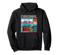 Best 1958 65Th Birthday Gifts Cassette Hoodie - Novelty Apparel Unisex - T-Shirt, Sweatshirt, Hoodie