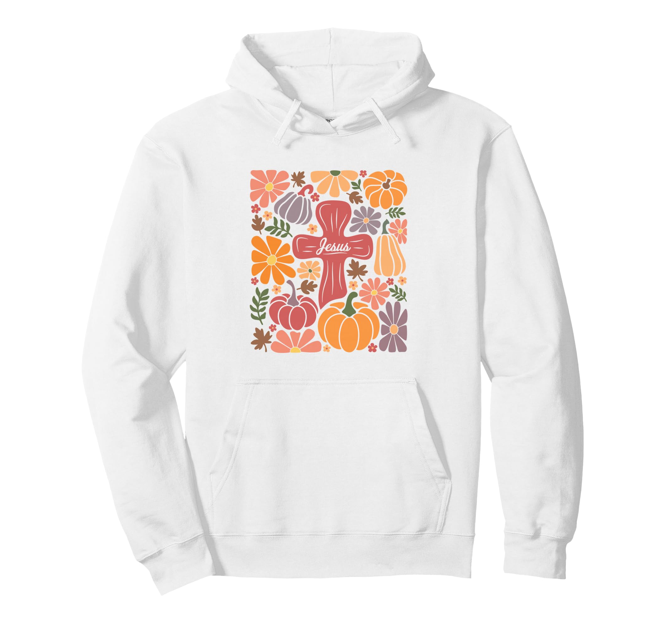 Jesus Christ Boho Fall Flower Hoodie - Custom Art Print Unisex - T-Shirt, Sweatshirt, Hoodie