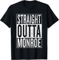 Straight Outta Monroe cool bday party - Adult & Kids T-Shirts, Sweatshirts & Hoodies apparel design preview 1