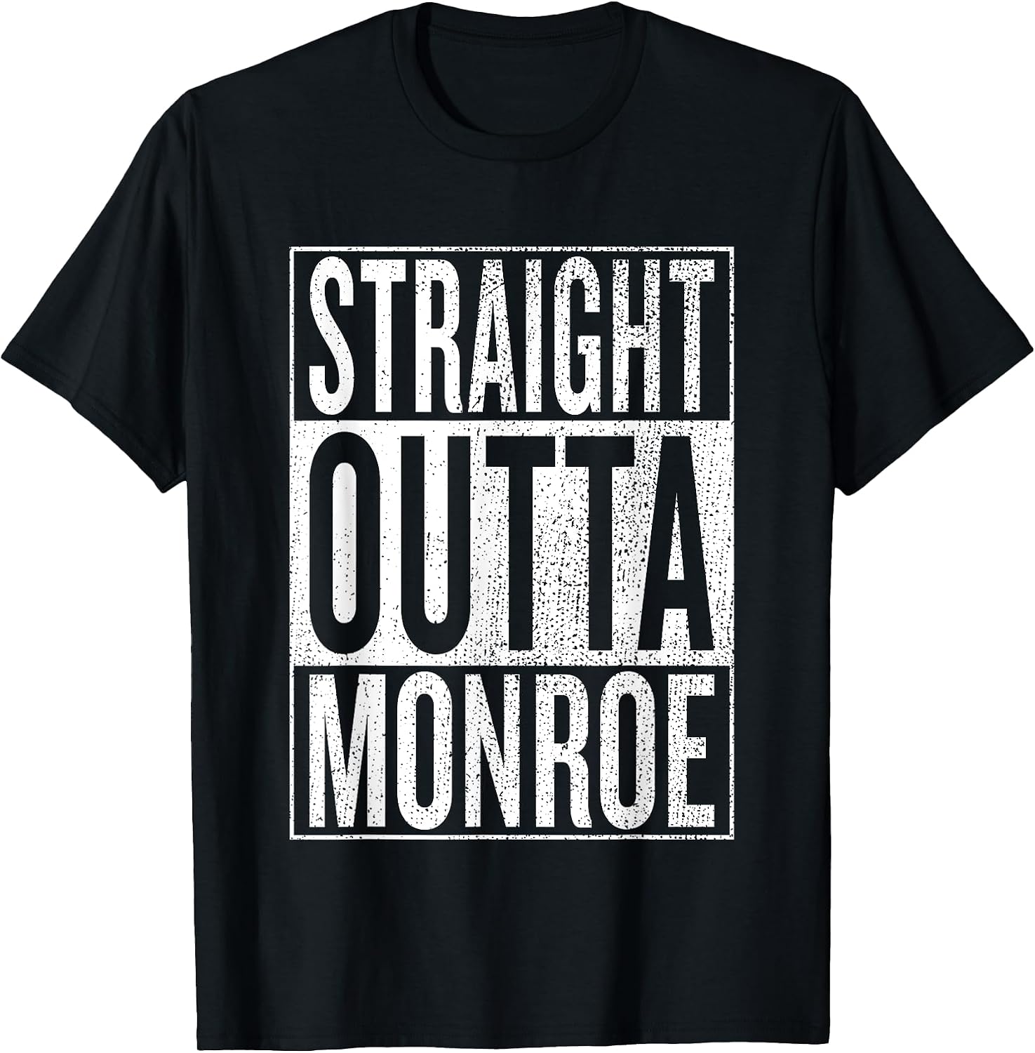 Straight Outta Monroe cool bday party - Adult & Kids T-Shirts, Sweatshirts & Hoodies apparel design preview 1