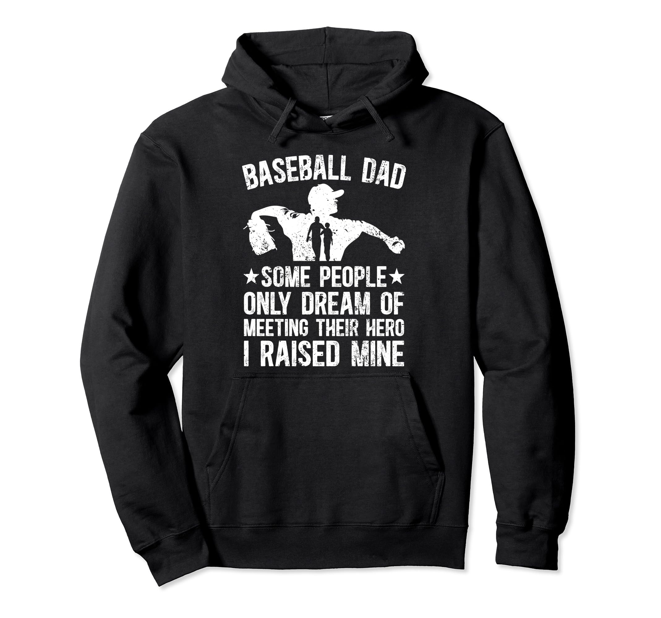 Baseball Dad Proud Father Baseball Player Dad Hoodie - Graphic Print Unisex - T-Shirt, Sweatshirt, Hoodie
