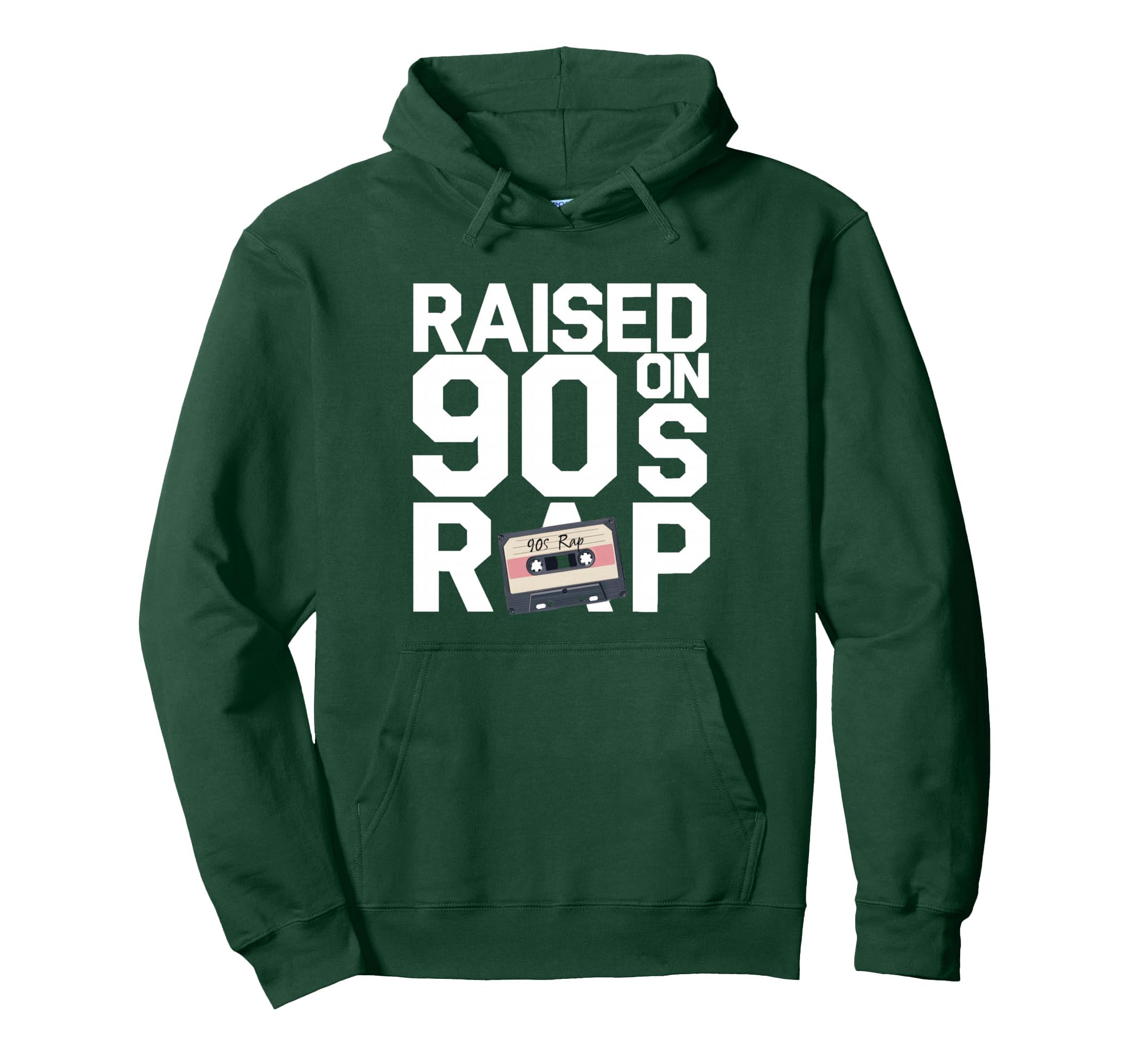Raised 90S Rap Old School Hip Hop Music Fan Hoodie - Unique Graphic Unisex - T-Shirt, Sweatshirt, Hoodie