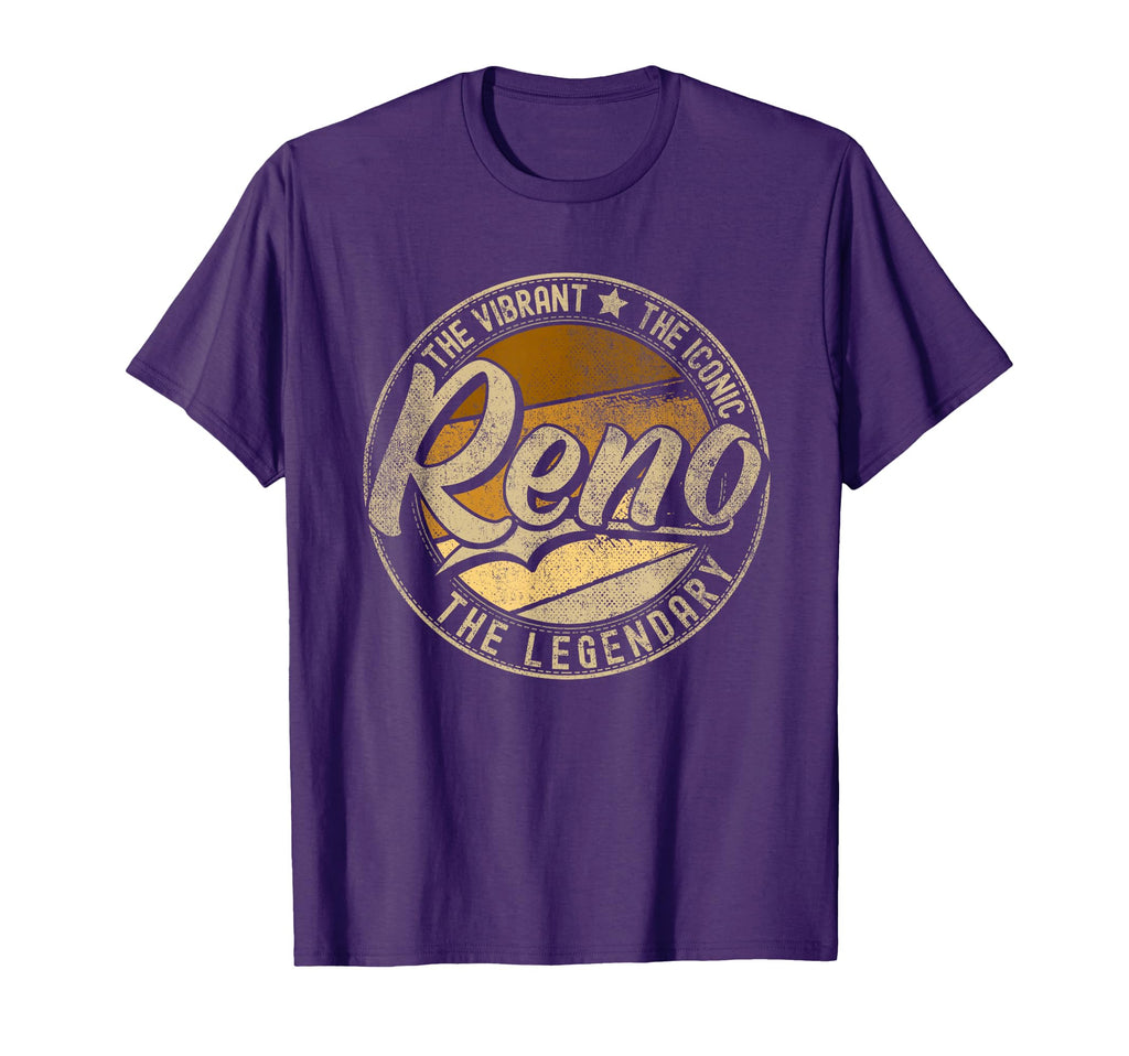 Reno Nv Nevada Distressed T-Shirt - Custom Art Print Unisex - T-Shirt, Sweatshirt, Hoodie