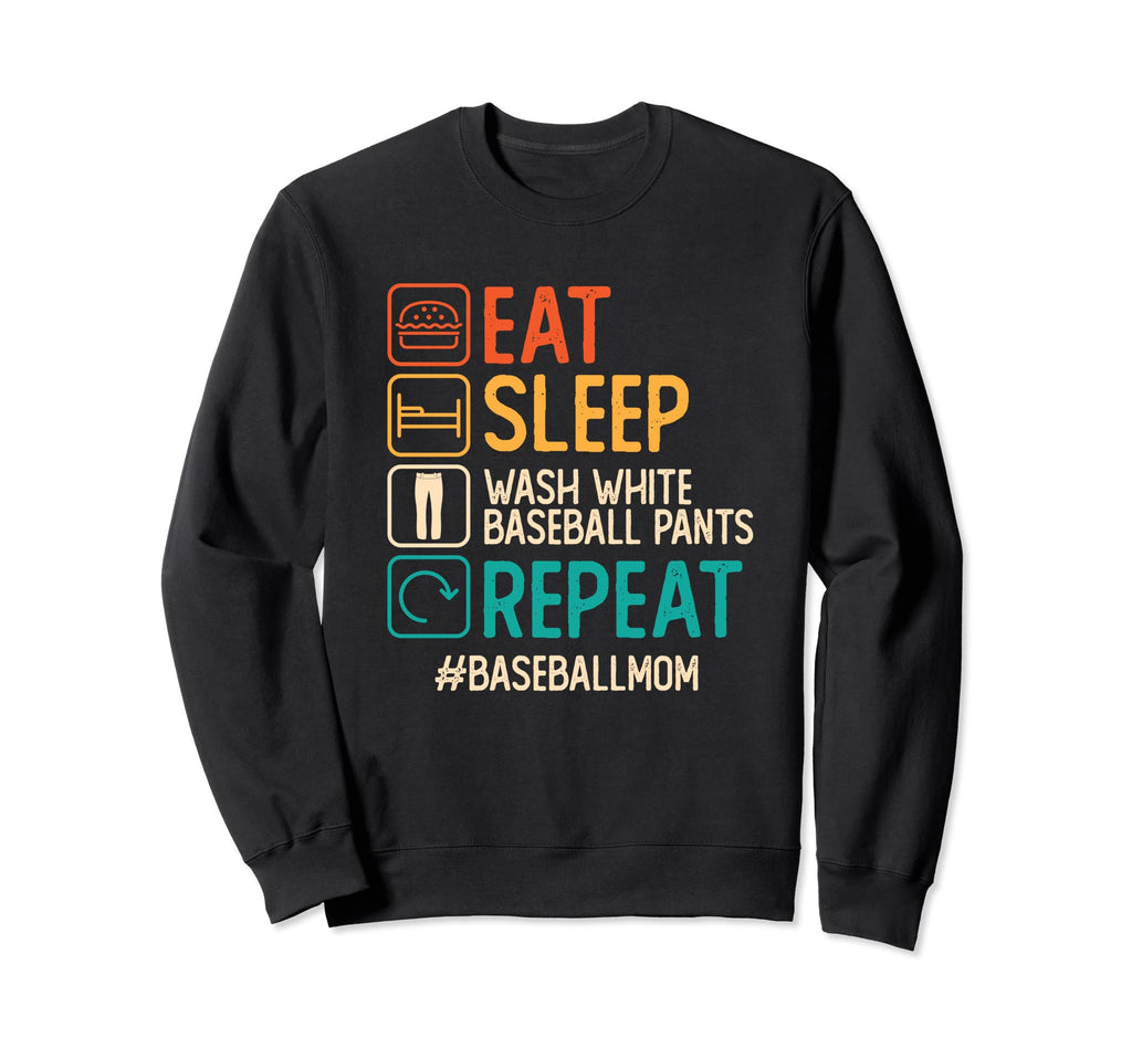 Wash White Baseball Pants Moms Sweatshirt - Casual Everyday Wear Unisex - T-Shirt, Sweatshirt, Hoodie
