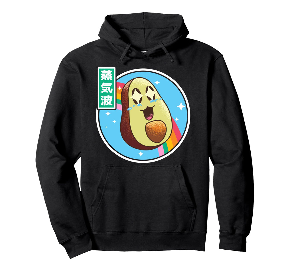 Happy Avocado Japan 80S Otaku Hoodie - Casual Everyday Wear Men Women - T-Shirt, Sweatshirt, Hoodie