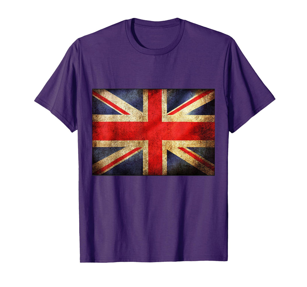 Union Jack Styled Distressed British T-Shirt - Streetwear Style Men Women - T-Shirt, Sweatshirt, Hoodie