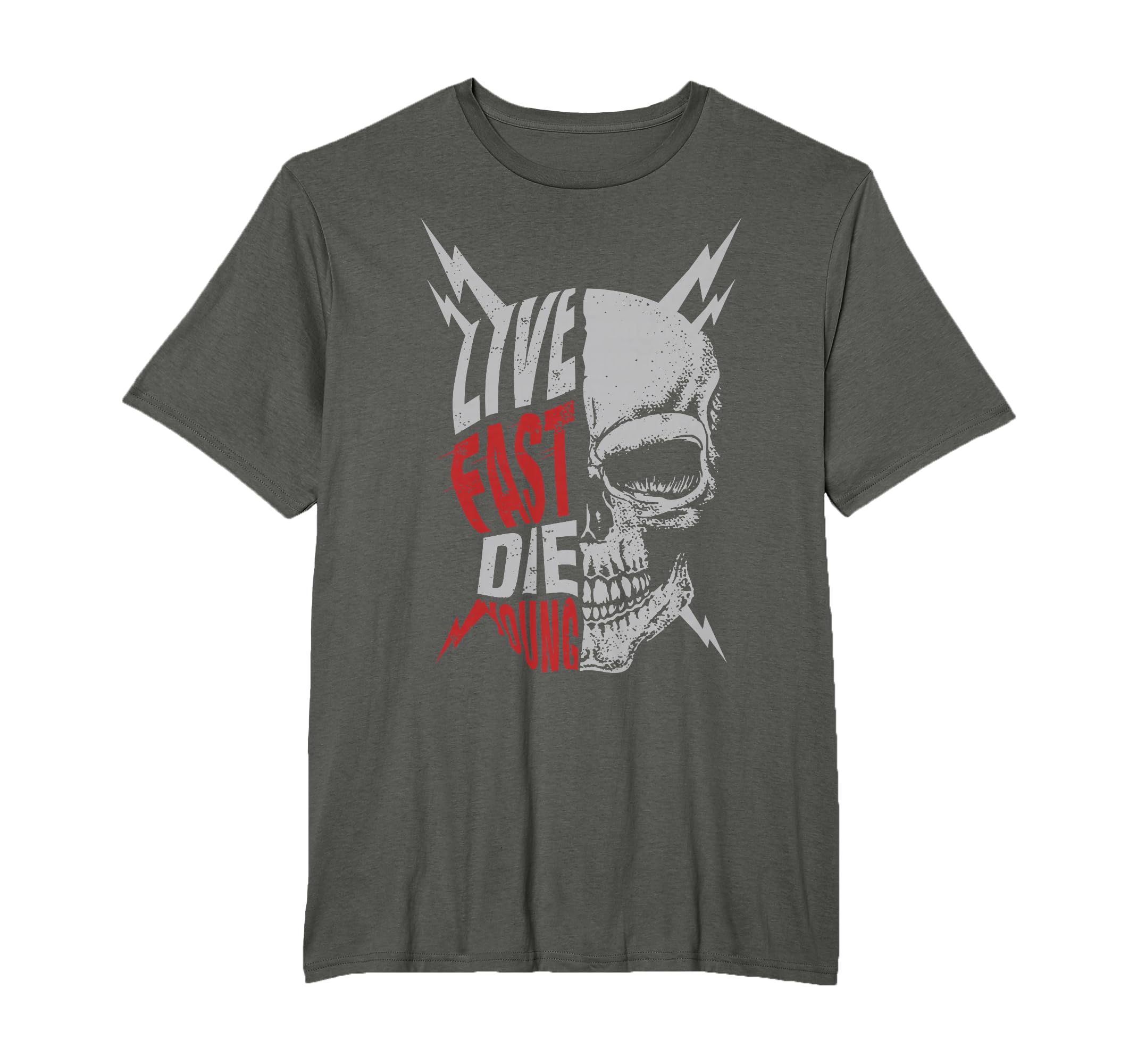 Live Fast Die Young Distressed T-Shirt - Trendy Graphic Men Women - T-Shirt, Sweatshirt, Hoodie