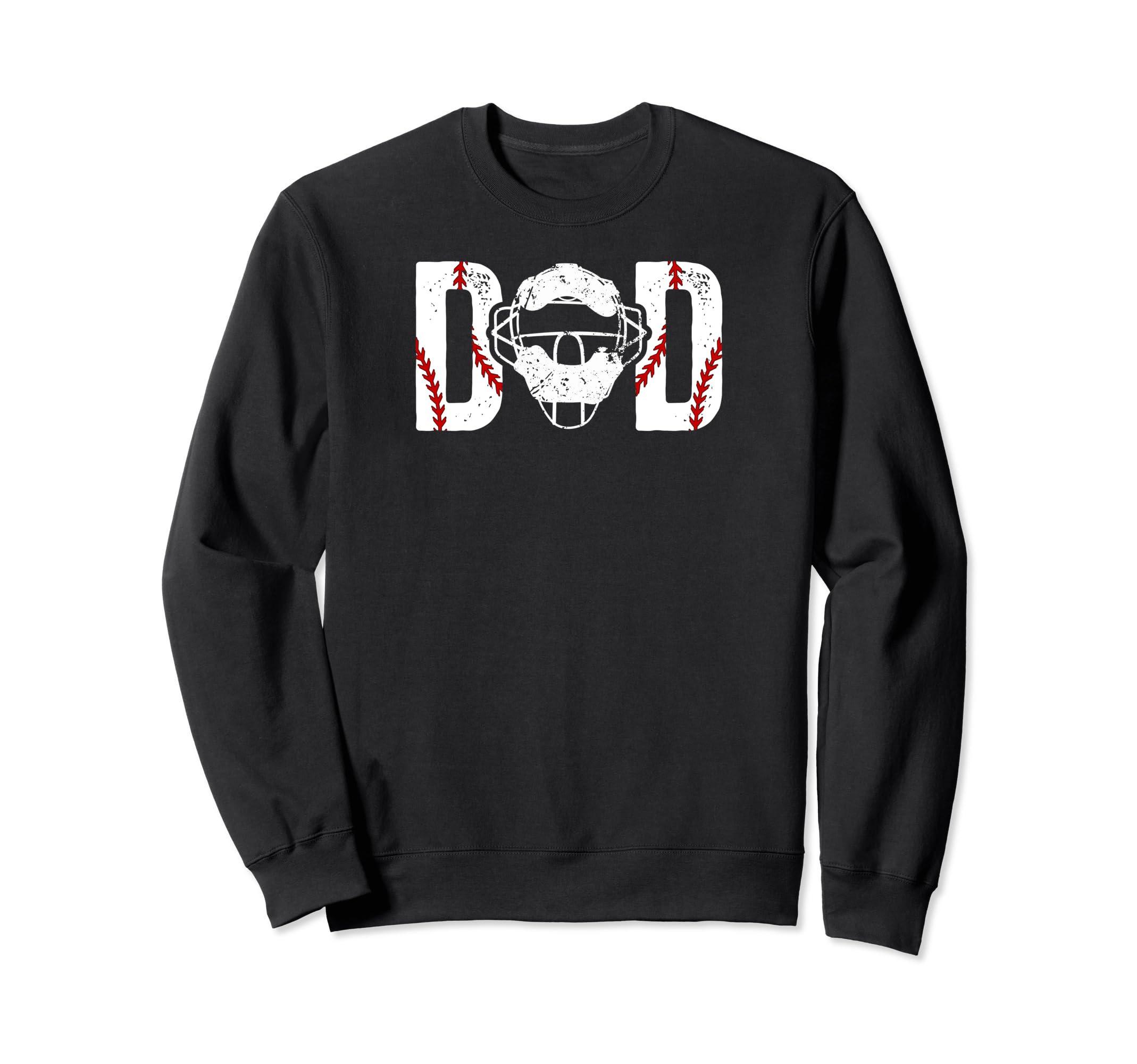 Dad Baseball Catcher Father Sweatshirt - Minimalist Print for Adults - T-Shirt, Sweatshirt, Hoodie