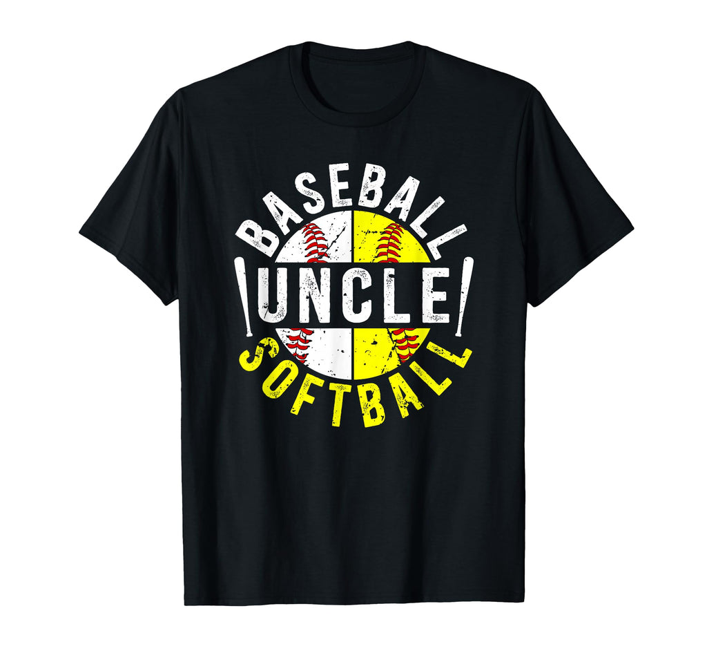Baseball Softball Uncle Softball Baseball T-Shirt - Novelty Apparel Unisex - T-Shirt, Sweatshirt, Hoodie