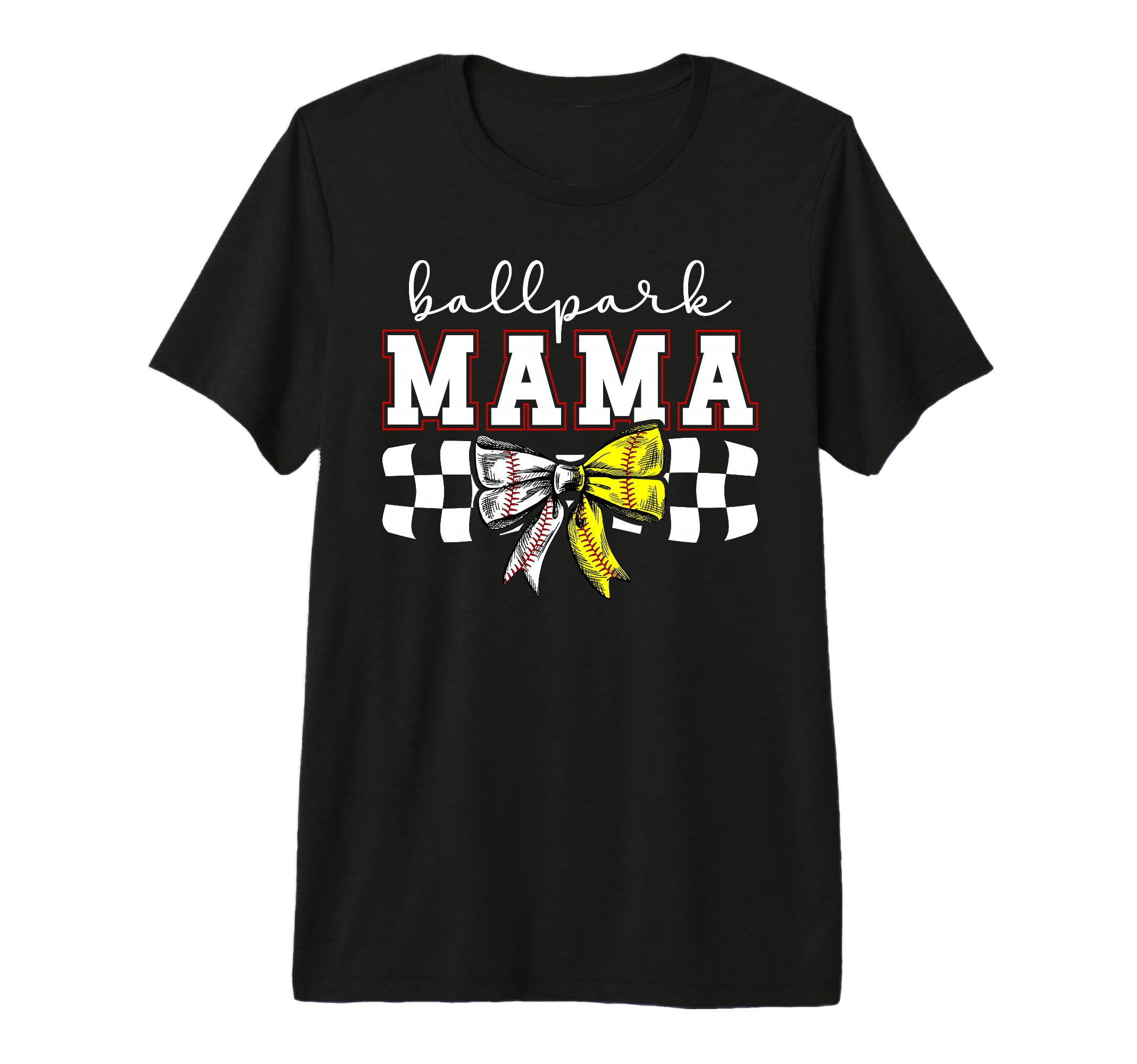 Ballpark Mama Coquette Softball T-Shirt - Trendy Graphic Men Women - T-Shirt, Sweatshirt, Hoodie
