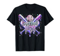 Baseball Mom Bat Ball Base Drip Themed T-Shirt - Streetwear Style Unisex - T-Shirt, Sweatshirt, Hoodie