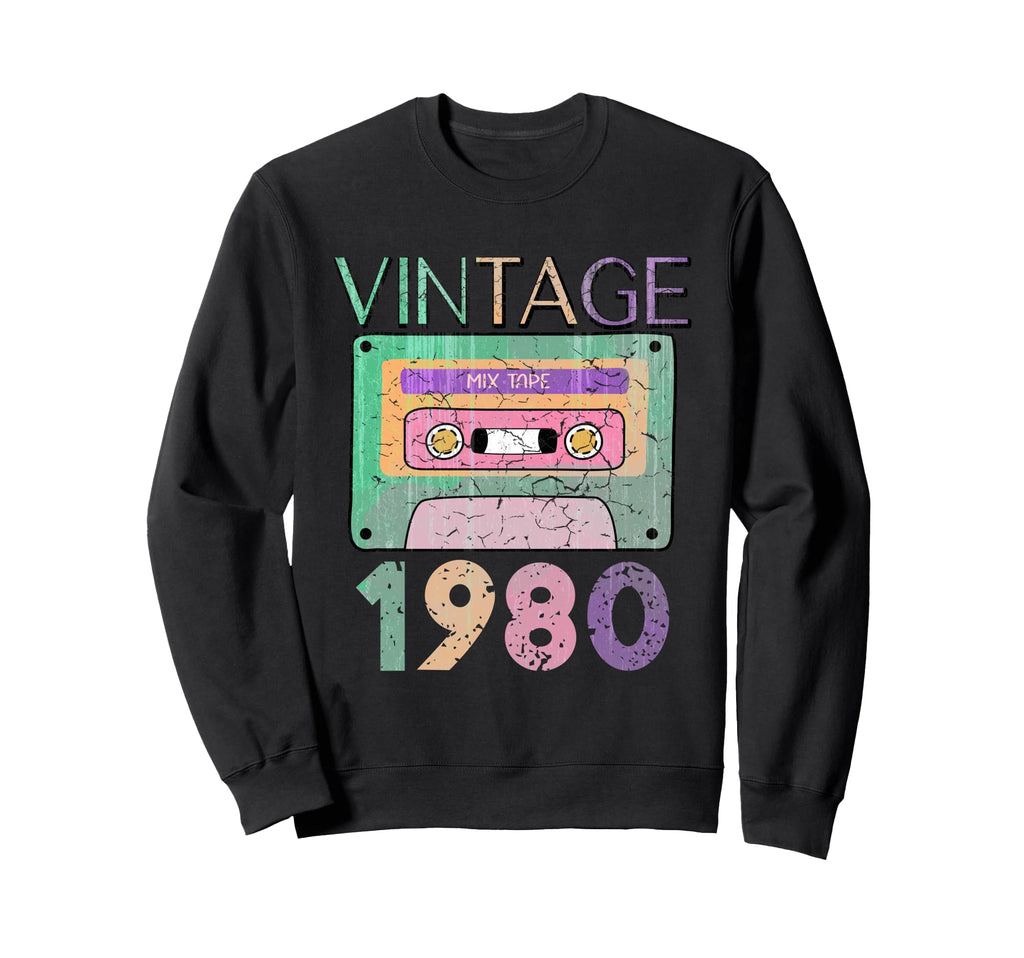 45Th Birthday 1980 Music Cassette Sweatshirt - Streetwear Style Men Women - T-Shirt, Sweatshirt, Hoodie