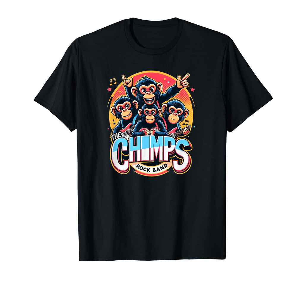 Chimps Rock Band Rock Vibes Wild Twist T-Shirt - Minimalist Print Men Women - T-Shirt, Sweatshirt, Hoodie