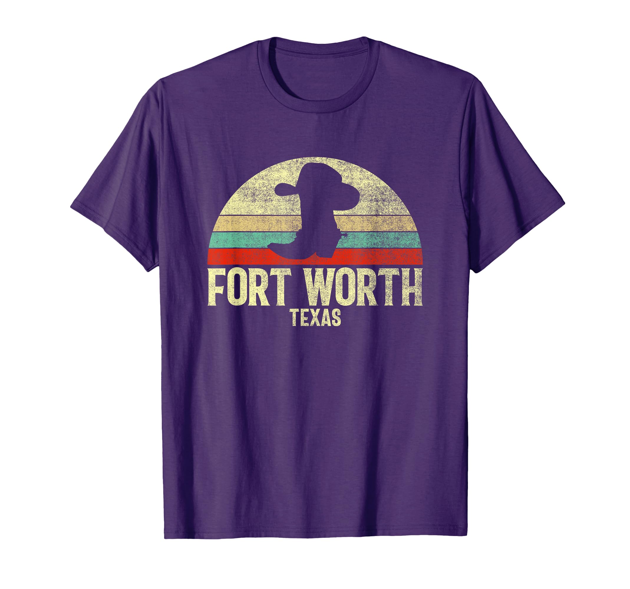 Fort Worth Texas Cowboy Hat Cowboy Boot T-Shirt - Custom Art Print Unisex - T-Shirt, Sweatshirt, Hoodie