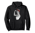 Power Feminist Art Rosie Riveter Hoodie - Casual Everyday Wear Unisex - T-Shirt, Sweatshirt, Hoodie