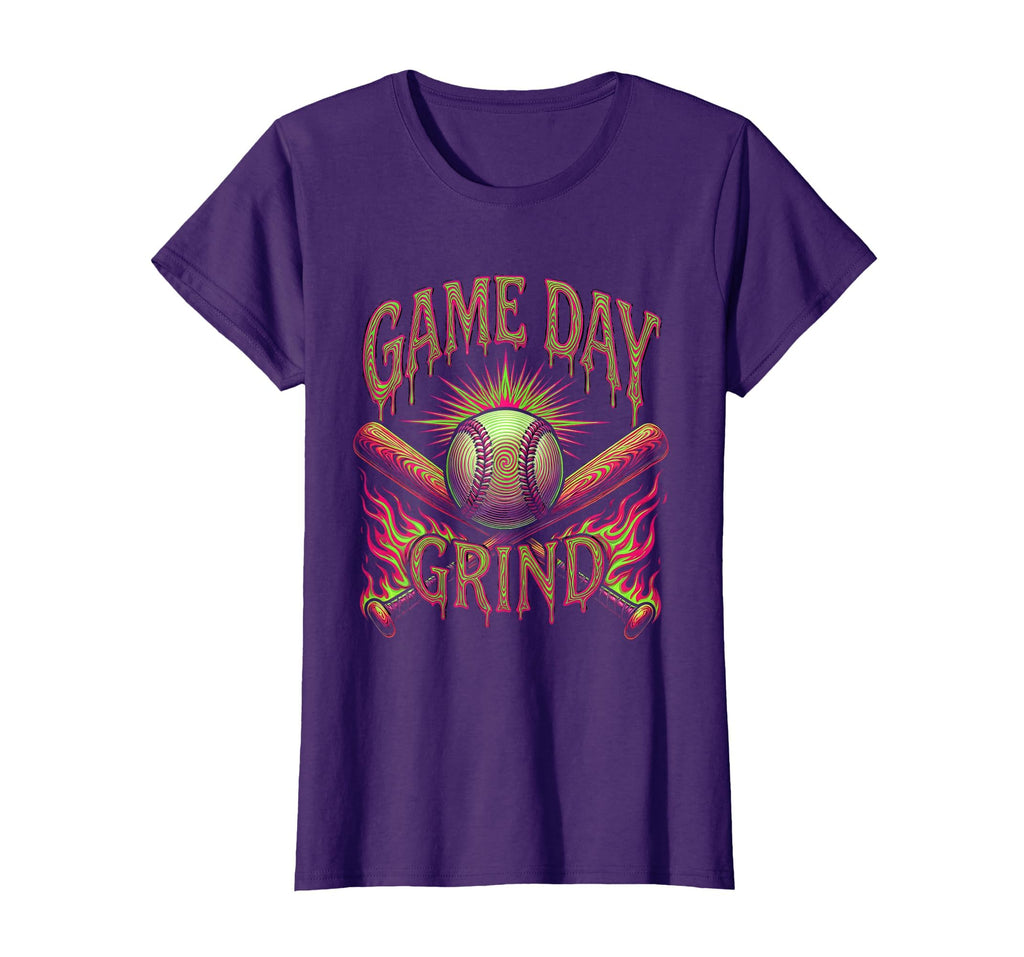 Baseball Mom Game Day Grind T-Shirt - Trendy Graphic Men Women - T-Shirt, Sweatshirt, Hoodie