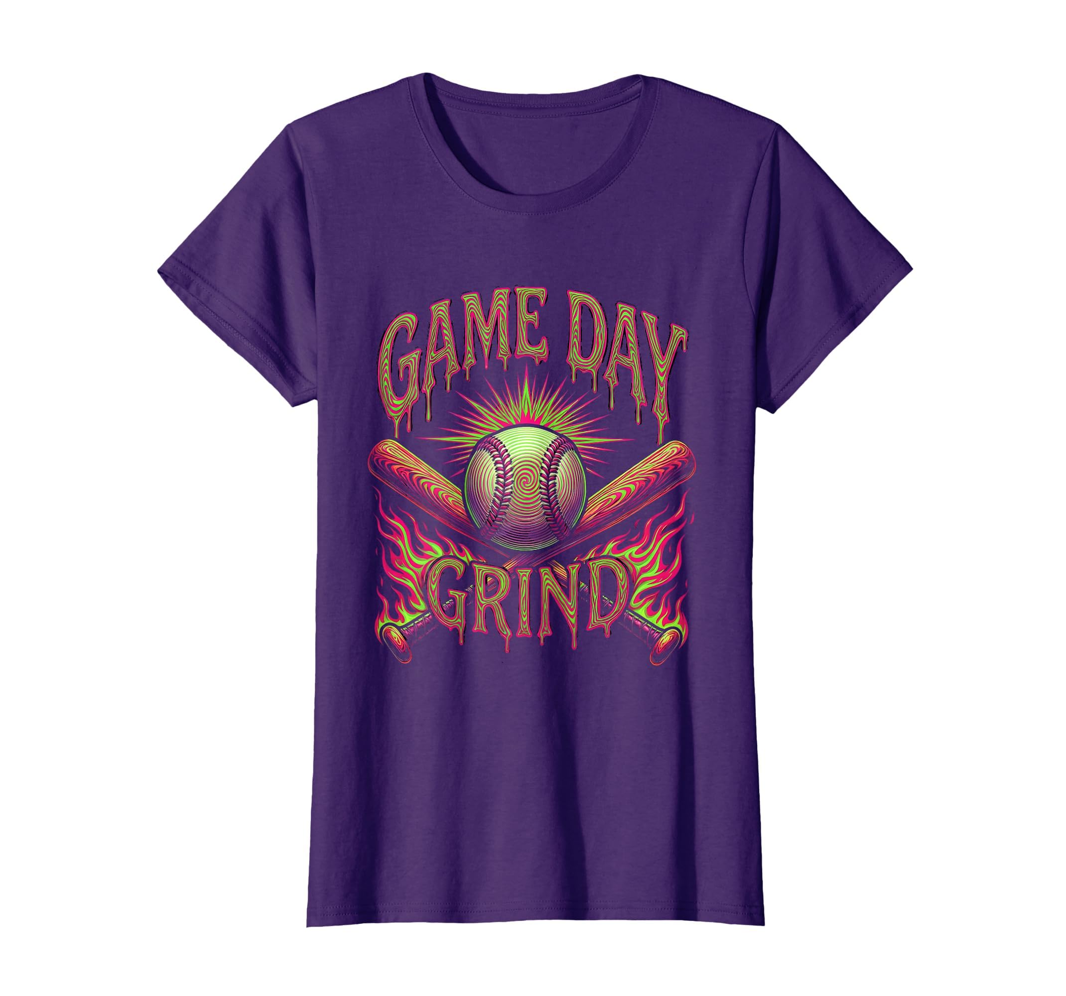 Baseball Mom Game Day Grind T-Shirt - Trendy Graphic Men Women - T-Shirt, Sweatshirt, Hoodie